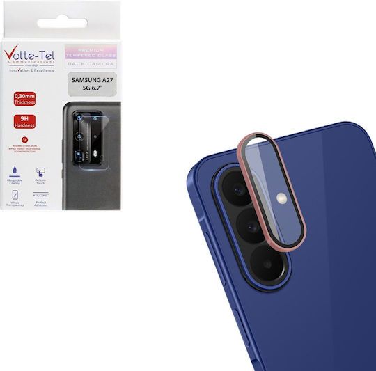 Volte-tel Camera Glass Cover Samsung A27 5g A276 6.7in 9h 0.33mm Easy Application Pink Volte-tel