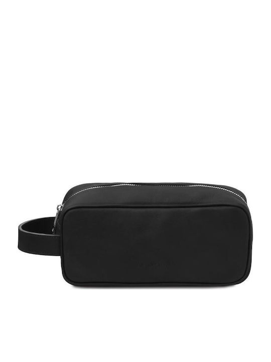 Tuscany Leather Kulturbeutel Damen Leder Schwarz