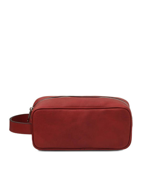 Tuscany Leather Kulturbeutel Rot