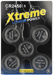 WS Xtreme Power Uhrenbatterien Lithium CR2450 3V 5 Stück WS Xtreme Power Uhrenbatterien Lithium CR2450 3V 5 Stück