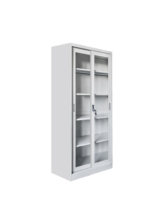 Bookcase Sider White 90x40x185cm