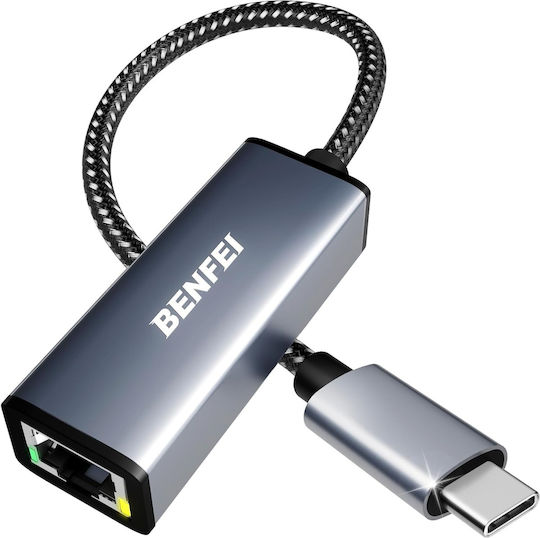 Benfei GSM276138 Адаптер за Мрежа USB-C с Проводник Свързване Gigabit Ethernet