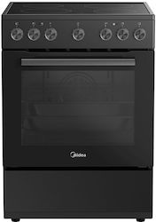 Midea Свободностояща Печка С Керамични Газови Печки Черна MFO24D-ME4R10F(BK) Midea Свободностояща Печка С Керамични Газови Печки Черна MFO24D-ME4R10F(BK)