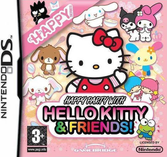 Happy Party With Hello Kitty & Friends (Nintendo ) DS Game (Used) (CARTRIDGE ONLY)