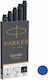 Parker 5 Пълнители за писалка Тъмносини