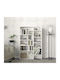 Bibliotecă Geo Whitespace Alb 94.2x22x139.5 cm