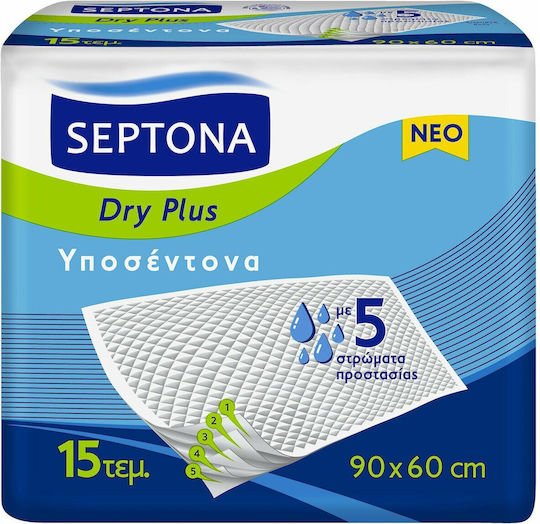 Septona Dry Plus Υποσέντονα Ακράτειας 60x90cm 90τμχ