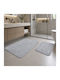 Tropik Home Set Covoare De Baie Din Bumbac LJD27741 Gri 2 Bucăți