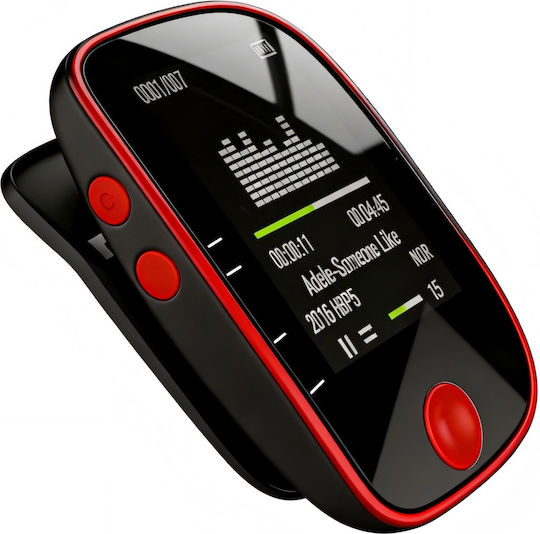 Osio MP3 Плейър (8GB) с TFT Дисплей 1.8" Червен SRM-8080R