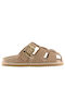 Women's Flat Sandals Beige