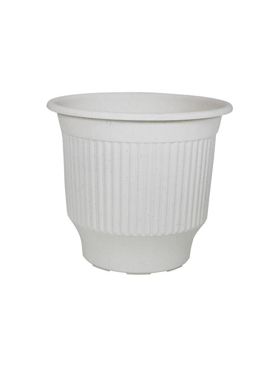 Sic Plast Γλάστρα Πλαστική Ριγέ Γρανίτης 45x45x42εκ.