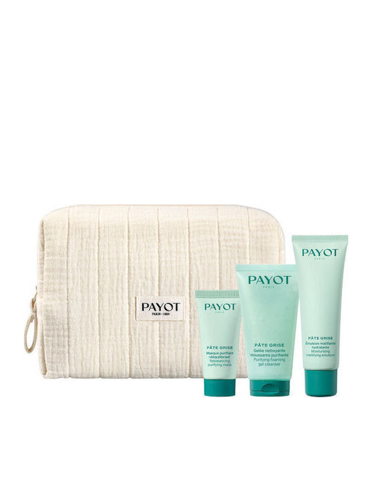 Payot Pate Grise Anti-Blemish Travel Set for Moisturizing and Firming 4 Pieces