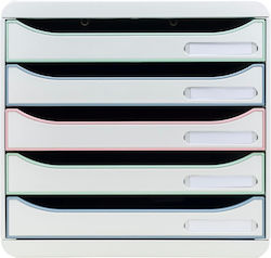 Exacompta Plastic Desktop Drawer White