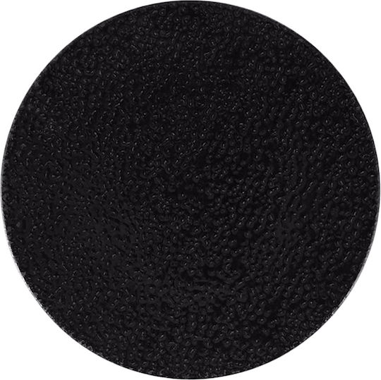 Porland Runde Servierplatte aus Porzellan Schwarze 31cm
