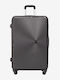 KREAL Голям Куфар за Пътуване Твърд Dark Gray с 4 Колелца Височина 77см
