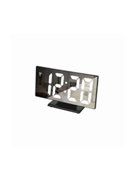 Elekom Tabletop Digital LED Clock with Alarm Clock