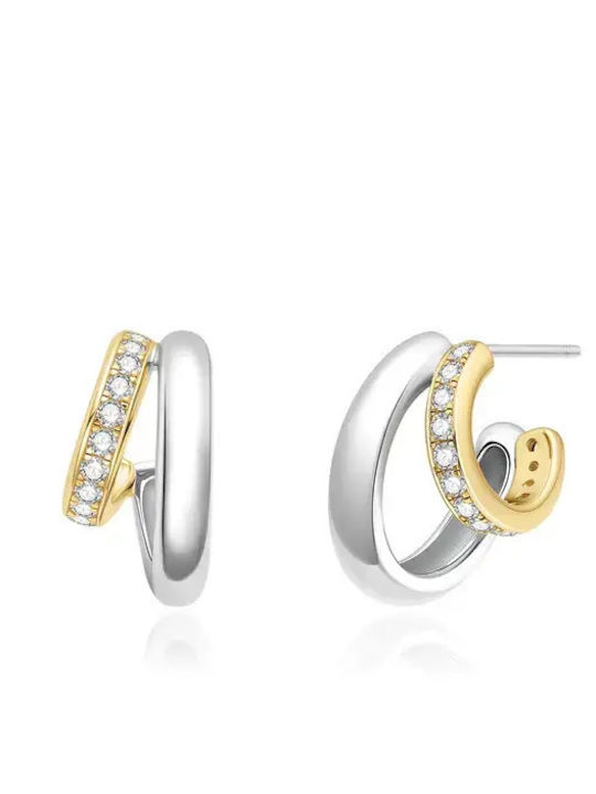 Ania Haie Earrings Studs from Silver Gold Plated with Stones