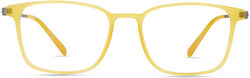 Modo 7016 Mhny Yellow Acetate Metal Prescription Eyeglass Frames