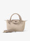 Leather Women's Handbag Beige