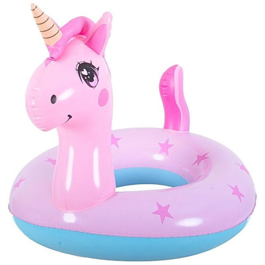Aufblasbarer Schwimmring 70x70cm Rosa Einhorn 35657 Rosa
