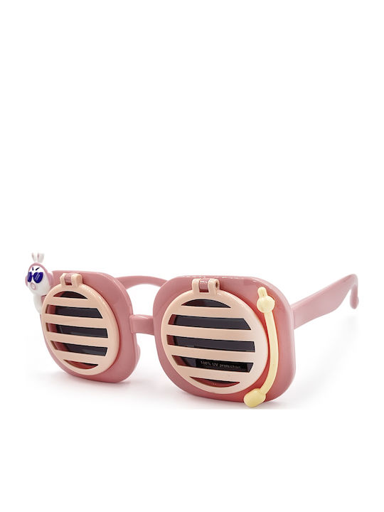 Kiddos Square Kids Sunglasses with Polarized Lens Pink