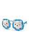 Kiddos Round Kids Sunglasses with Polarized Lens Flowers Light Blue