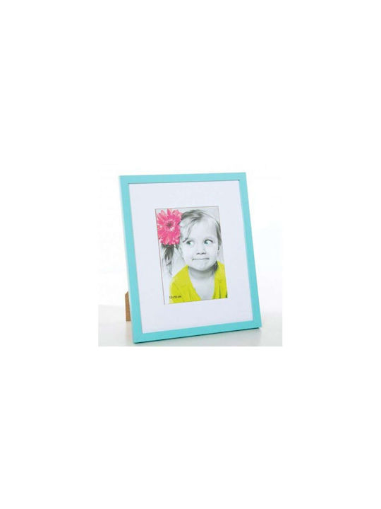 Atmosphera Wooden Photo Frame With Blue Frame