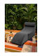 Relax Sessel Grau 50x130x50cm