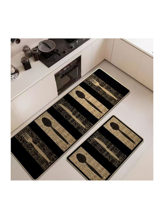 Mc Decor Küchenmatten Rechteckiges Rutschfestes Küchenmatte mit Wasserdichtem Untergrund 50x80cm Mc Decor
