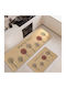 Mc Decor Rectangular Kitchen Mat with Non-Slip Backing Cherry 50x80cm