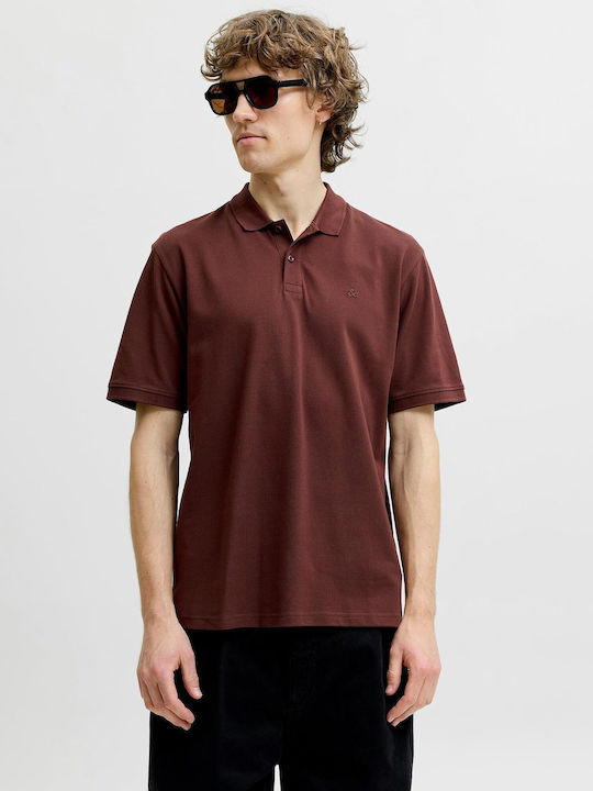 Jack & Jones Polo Μπλούζα Κοντομάνικη Bitter-ch...