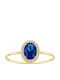 Ios Women's Ring with Zircon from 9K Gold