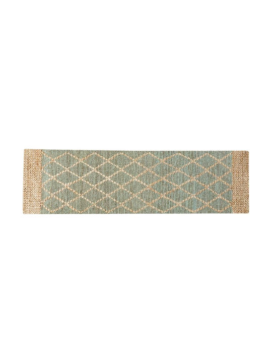 Beliani Χαλί Διάδρομος από Γιούτα Beige 80x300cm
