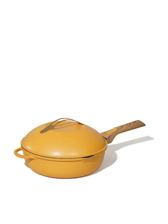 Cookut Aluminium Pfanne mit Deckel mit Antihaftbeschichtung 28cm
