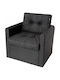 Garden Chair Cushion Black 40x40cm