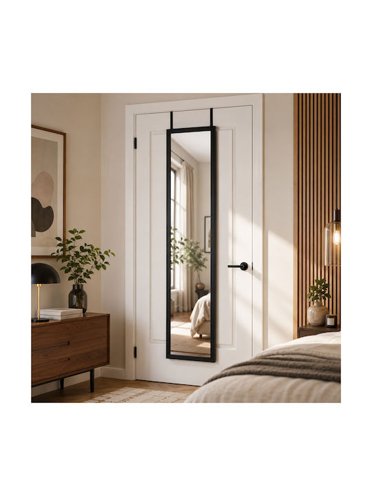 Wall Mirror Full-Length with Black Frame 124x34cm