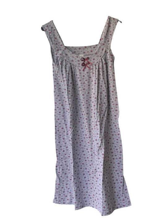 Nina Club Summer Women's Nightgown Burgundy