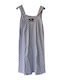 Nina Club Sommerliches Damen-Nachthemd Grau Hell