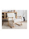 Berwyn 3362 Scaun De Relaxare Legănat Alb 63x96x78cm