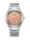 Citizen Eco-Drive Ceas Barbati 39.5mm Cu Baterie Si Brățară Din Metal Argintie