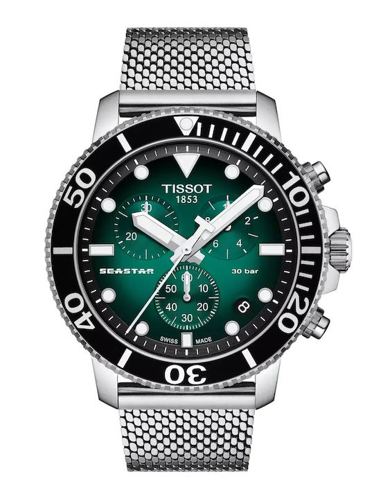 Tissot Tissot Seastar Часовник На Батерия С Метална Гривна