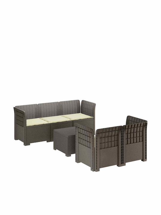 Outdoor Corner Sofa Made of Polypropylene with ...