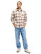 Motherfly Long Sleeve Flannel Shirt in Regular Fit Checked Plaid
