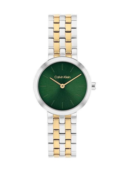 Calvin Klein Дамски Часовник 26mm Кварцов с Сребриста Метална Верижка