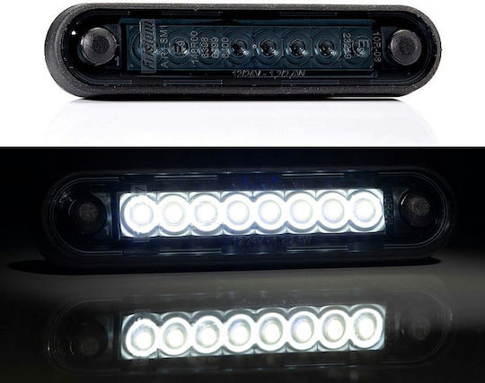 Led Side Truck Volume Light Fristom 8 Smd Led White 12v24v Tinted E-mark
