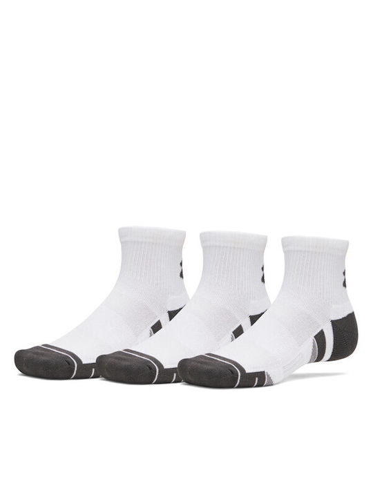 Under Armour Чорапи за бягане Бели 3 чифта
