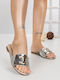 Women's Silver Flat Sandals