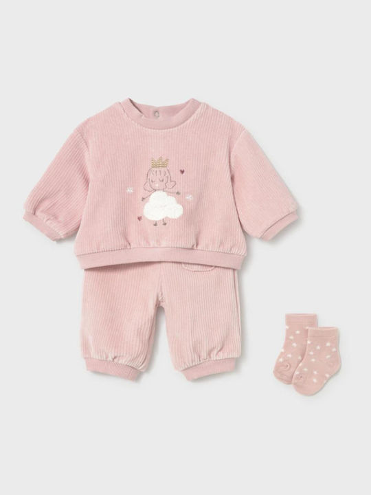 Mayoral Sweatpants Set Pink