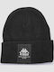 Guya Beanie Unisex Σκούφος Πλεκτός σε Μαύρο χρώμα