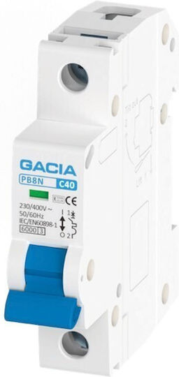 Автоматични Двуполюсни 2x10A 1P+N 6kA C Gacia